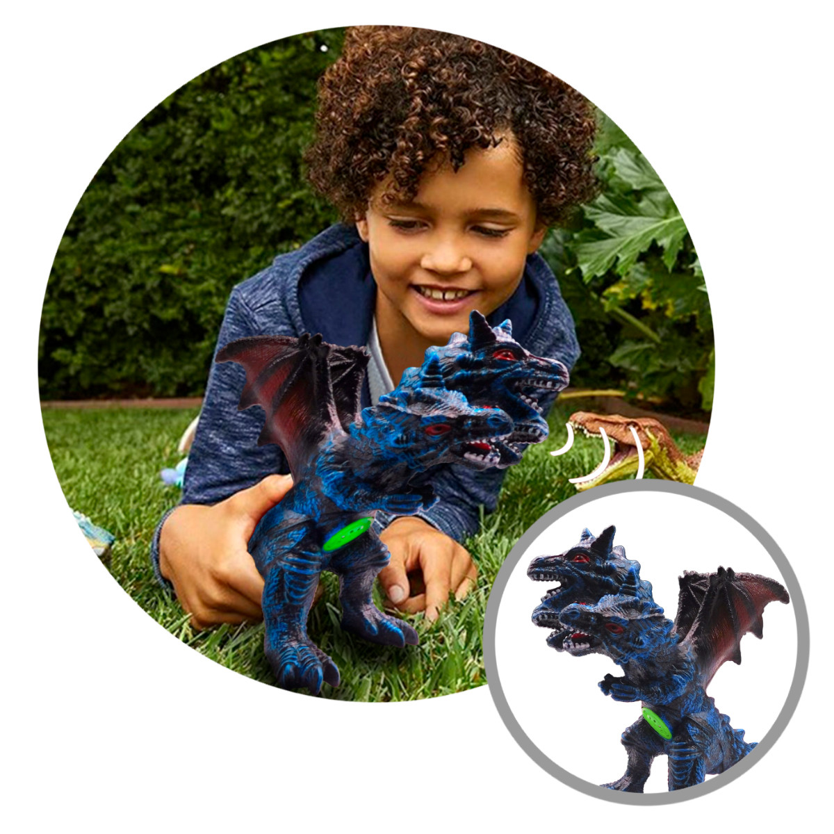 Miniatura 4 de Figura Dinosaurio Tres Cabezas K7472001B